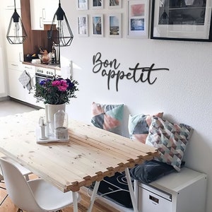 Bon Appétit Metal Sign, Kitchen Wall Art, Housewarming Wedding Gift