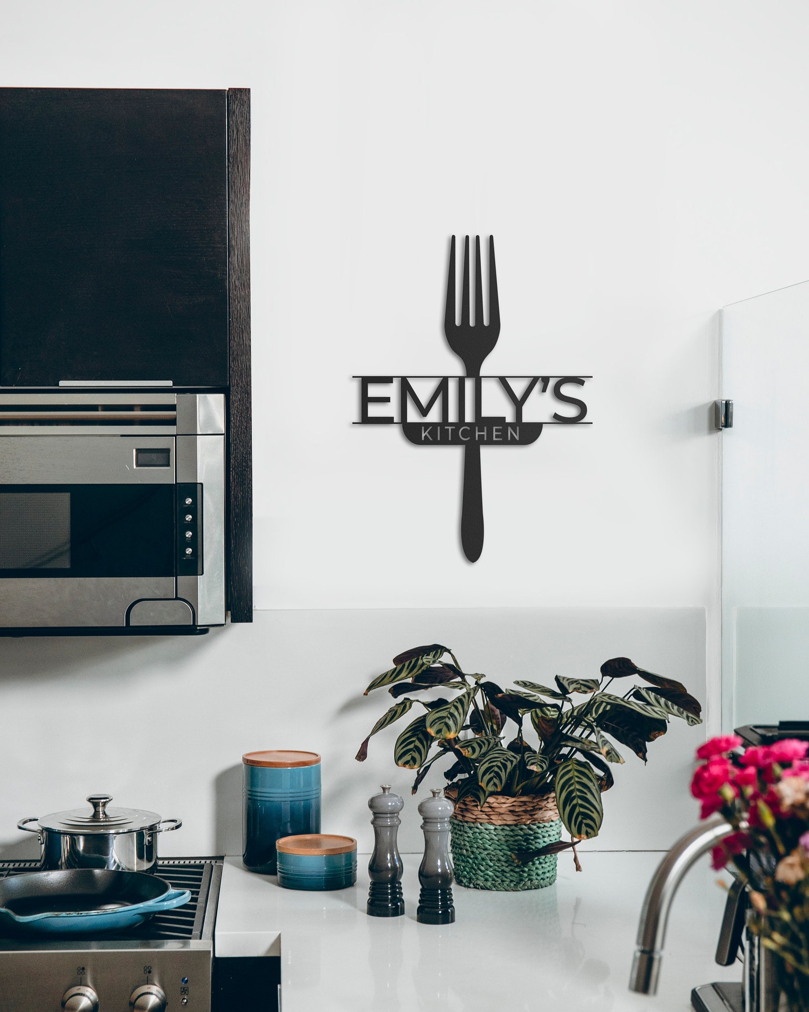 Personalized Metal Kitchen Wall Art Housewarming Gift Moms Etsy