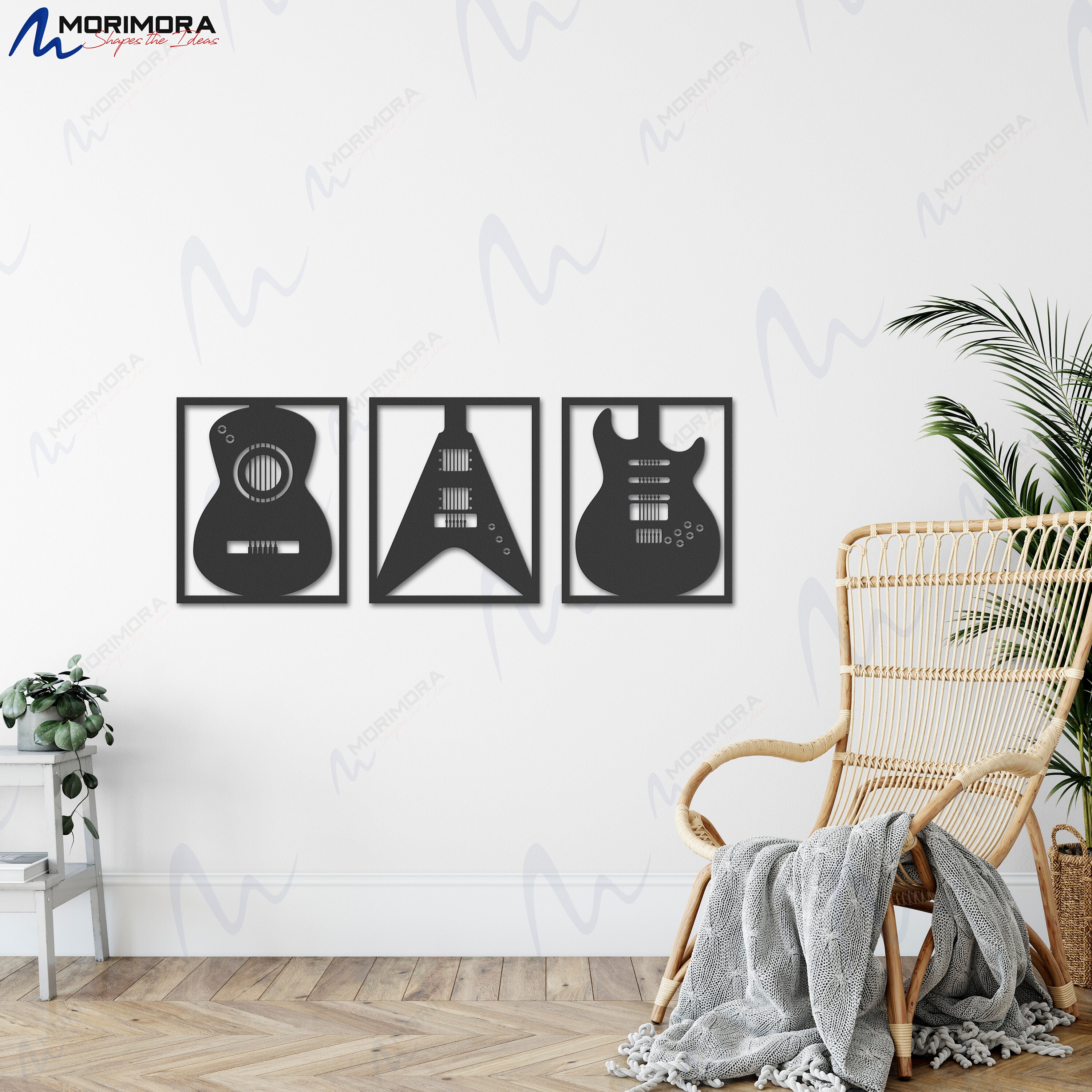 Metal Guitar Wall Art Metal Wall Decor Music Wall Art Metal Etsy