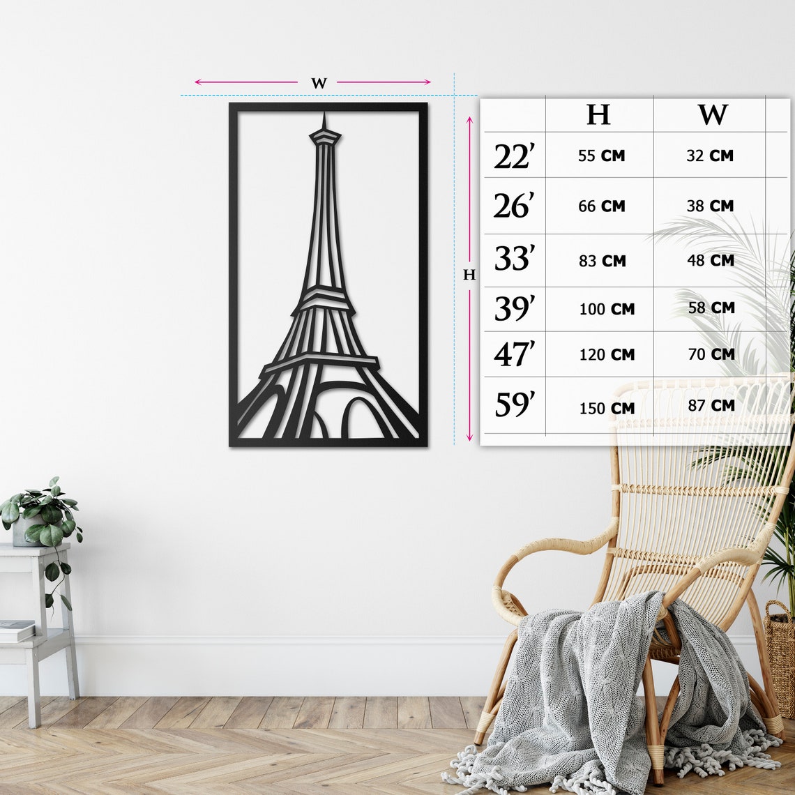 Eiffel Tower Metal Wall Art Metal Wall Decor Metal Wall Etsy