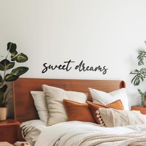 Sweet Dreams Metal Sign, Bedroom Wall Decor, Housewarming Anniversary Gift