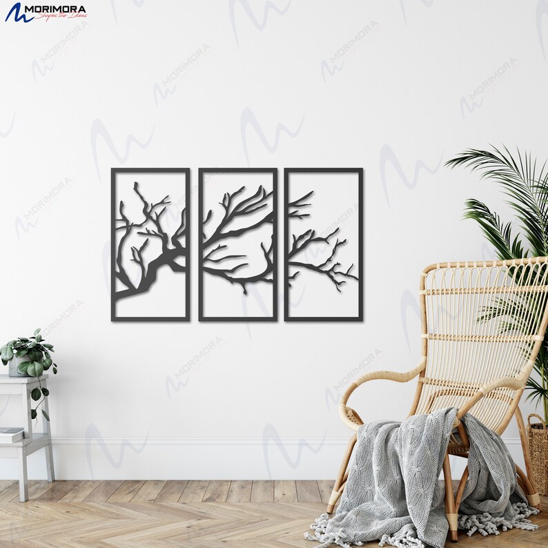 Tree of Life 3 Pieces 4 Metal Wall Art Metal Wall Etsy