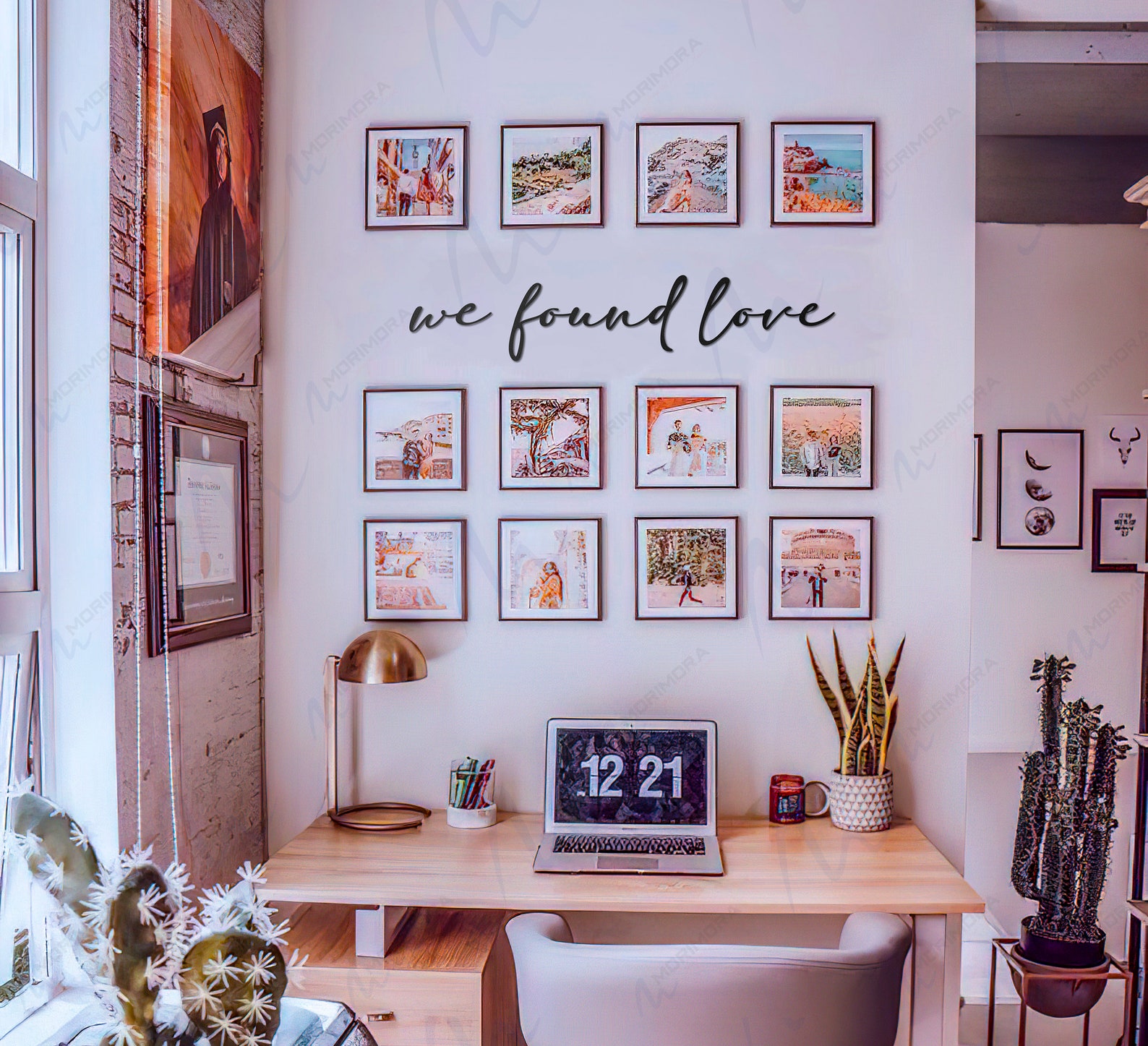 We Found Love Metal Wall Art Bedroom Wall Decor Metal Quote Etsy