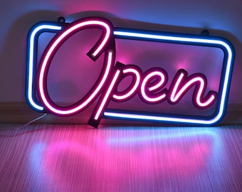 Open Neon Sign, LED Open Light for Shop, Cafe, Restaurant, Bar, Salon Window Decor