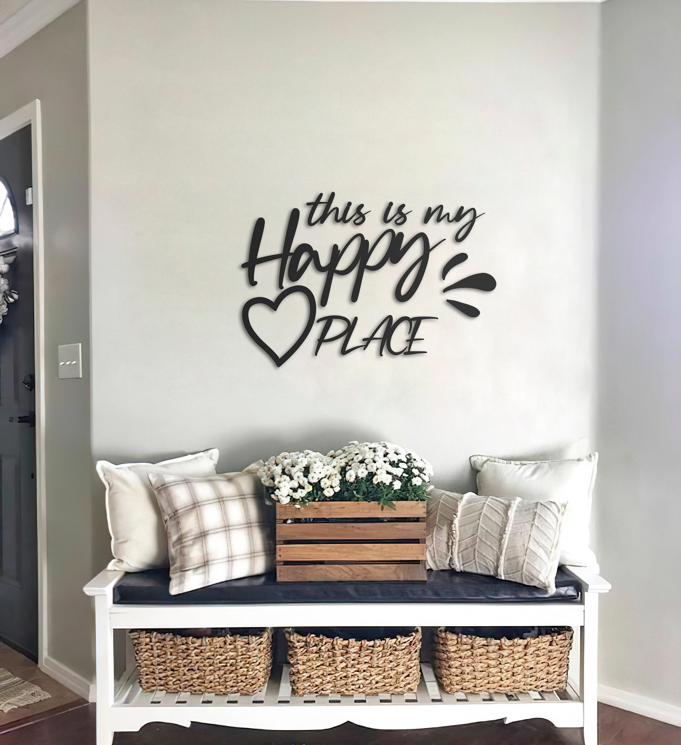 This is My Happy Place Sign Metal Wall Decoration Metal Art Etsy