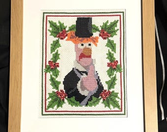 Beaker Muppets Christmas Inspired, Christmas Cross Stitch Pattern, Digital Download