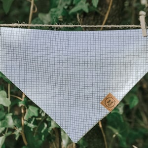 Blue Square Dog Bandana  | Eco-Friendly | Over the Collar Bandana | Bark Village