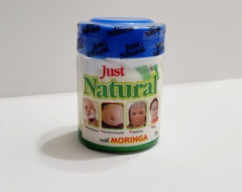 Just Natural African Herbal Balm with MORINGA - For Rashes, Stretch Marks, Pimples and Acne.