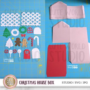 Cut File Christmas House Box Instant Download - Etsy