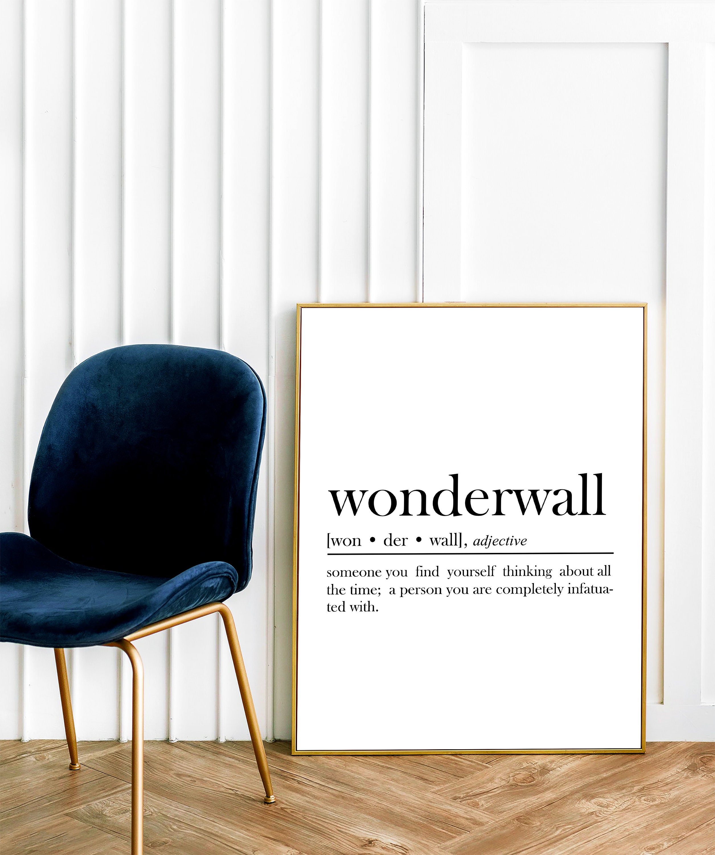 16х20, Wonderwall Dictionary Definition Quote Print, Wonderwall Word