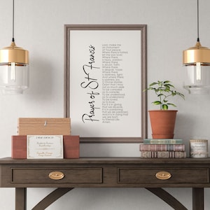 Prayer of Saint Francis Printable,St. Francis Prayer Printable,Prayer Printable,“Peace Prayer” Of St.Francis,The St.Francis’ Serenity Prayer