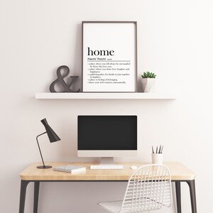 16х20 Size, Home Dictionary Definition Quote Print, Home Print, Home Sign Printable Poster, Living Room Wall Art, Home Dictionary Art Print