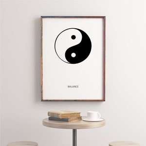 Yin Yang Sign,Yin Yang Print,Yin Yang Wall Art,Yin and yang, Balance Sign, Meditation, Balance Poster,Yin Yang Symbol, Art Print, Minimalist