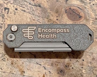 Custom Logo, laser engraved Box Cutter. YOUR LOGO.   Utility knife.
