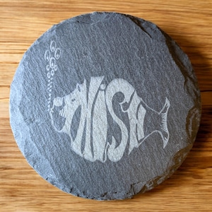 SET of 2 or 4 Phish laser-etched slate coasters, Phish gift, coaster set