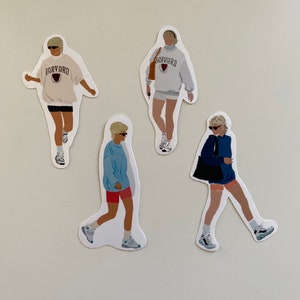 Diana Bike Shorts Sticker Set, Die Cut Sticker, Etsy Print Shop, Princess Diana Sticker Set, Etsy Sticker Shop, Stickers, Sticker Set image 4