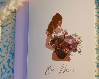 Be Mine Valentine's Day Card, Galentine's Day Card, Valentine, Valentine's Day Gift