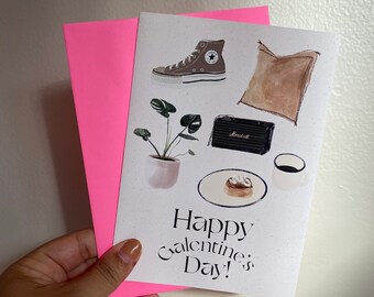 Galentine's Day Card, Valentines Day, Greeting Card, Cozy Valentines Day Card, Valentines Day Card for Friends