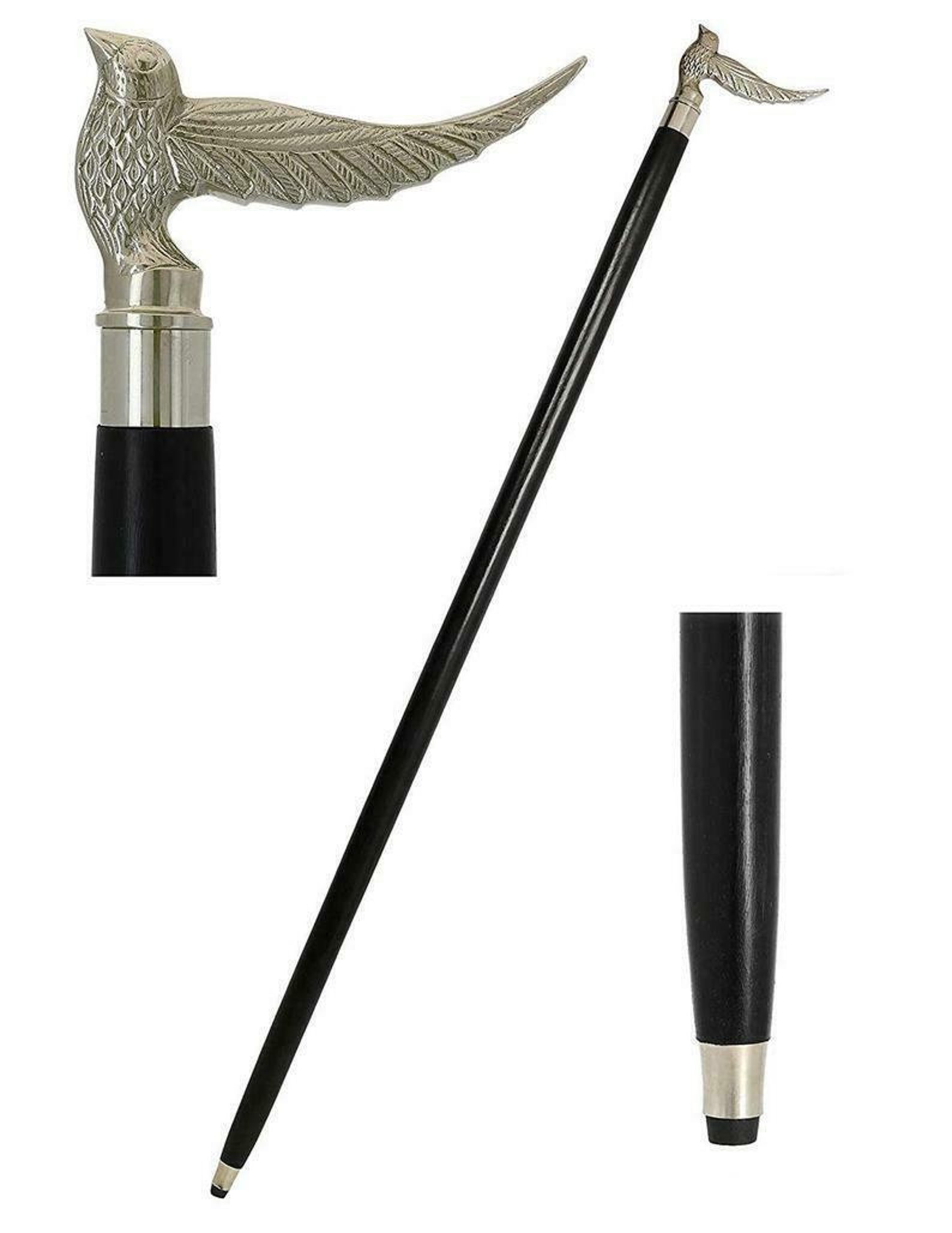 Walking Stick Deluxe Walking Cane Stick Beautiful Brass Bird Etsy