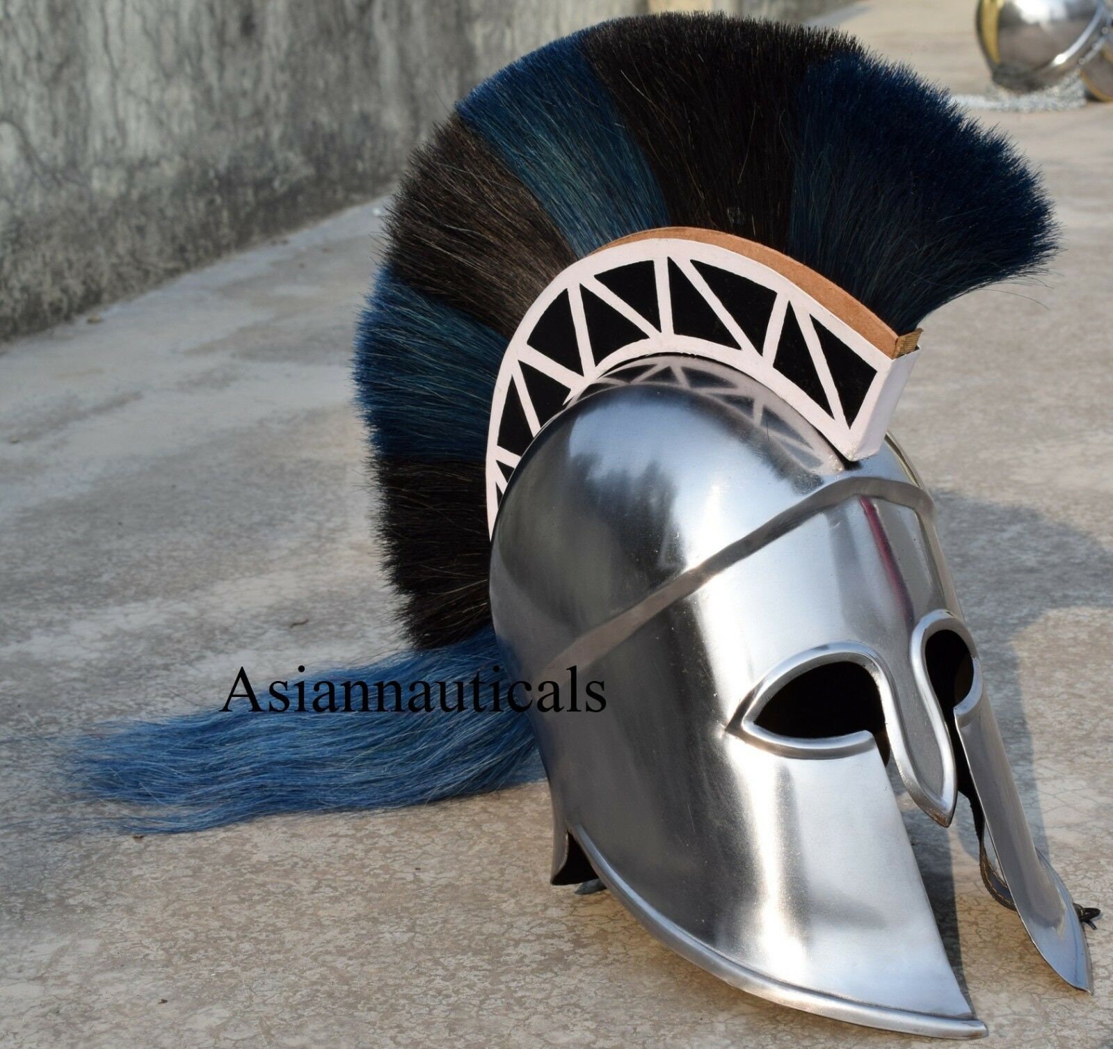 Medieval  Halloween Costume Armor Roman Greek Antique Finish Corinthian Helmet 