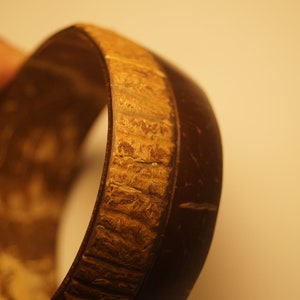 Dual Band Bangle, Coconut Ecowear Unisex Band, Alternative Fashion Weekend Jewellery Love Band image 4