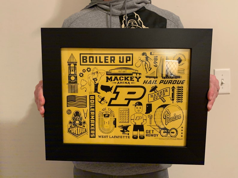 Purdue Poster - LIMITED EDITION Screen Printed Poster - Etsy