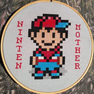 Ninten Mother (Earthbound Beginnings) Cross Stitch Pattern