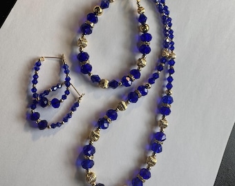Königsblau & Gold Set für Erwachsene