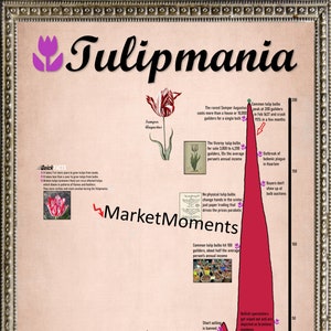 The 1637 Tulipmania ART PRINT, Tulipmania poster, wall street art, stock market art, wall street poster, stock market poster, Dutch, Holland
