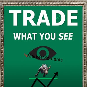 Trade What You See ART PRINT, Trading Psychology, stock market art, wall street art, stock market gift, wall street gift