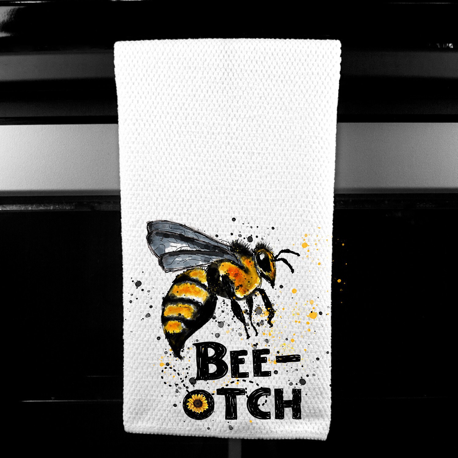 Bee-otch Adult Microfiber Waffle Weave or Flour Sack Towel - Etsy
