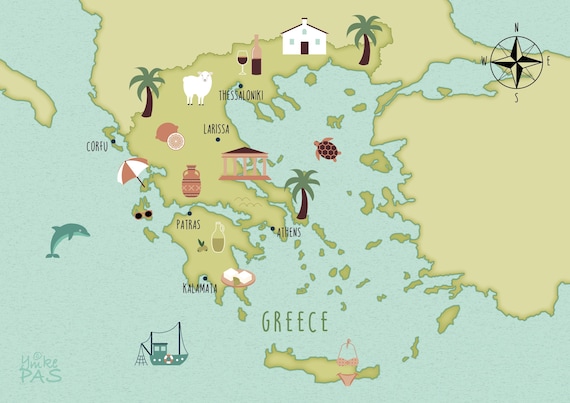 Greek Map In English Tourist Map Of Greece In English