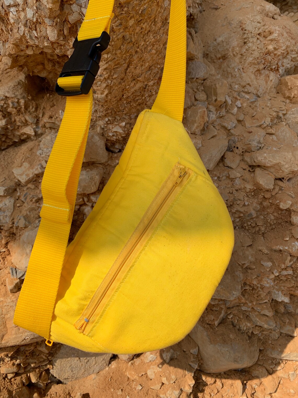 Yellow Fanny Pack/ All Yellow Classic Hip Bag/ Big Canary Etsy