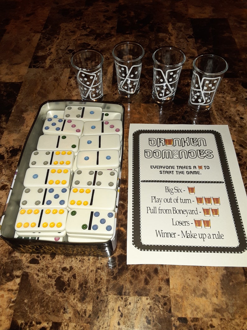 Drunken Dominoes Etsy