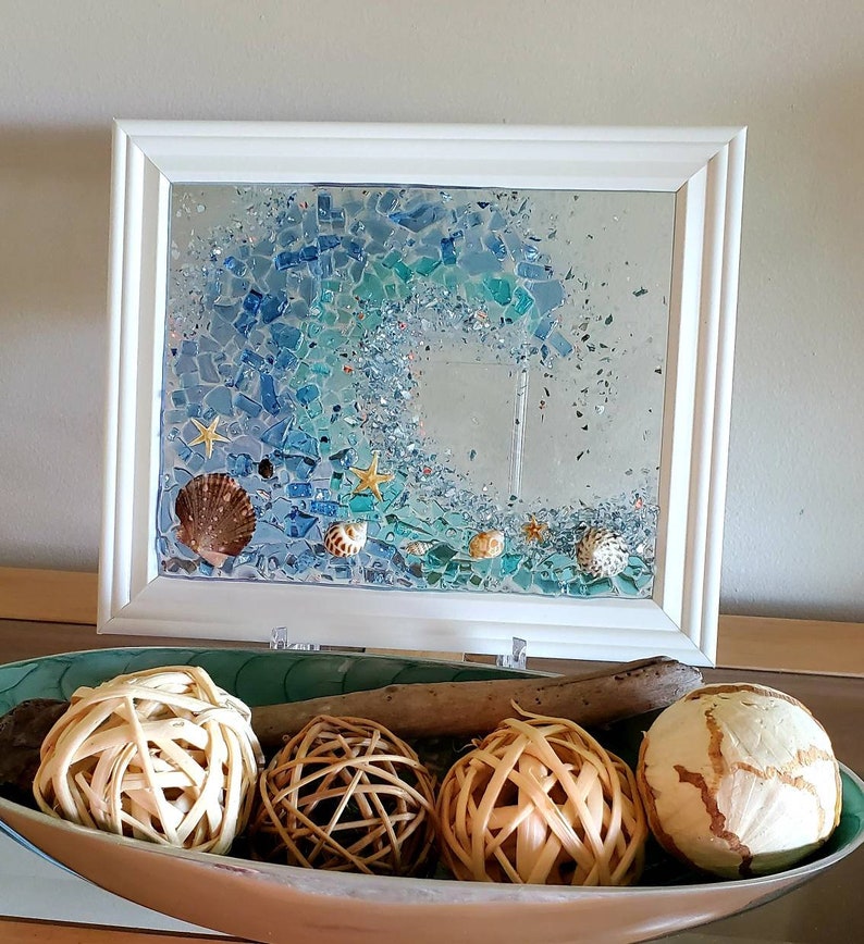 Kit Do It Yourself DIY Resin Art Kit Sea Glass Picture Etsy