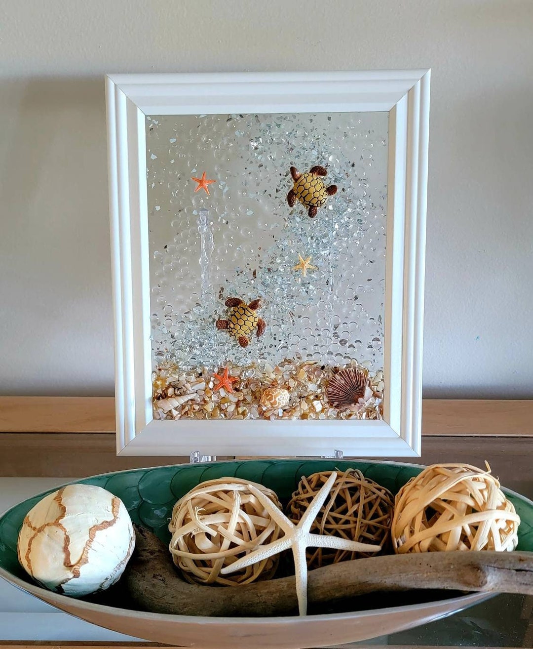 Kit Do It Yourself DIY Resin Art Kit Sea Glass Picture Etsy