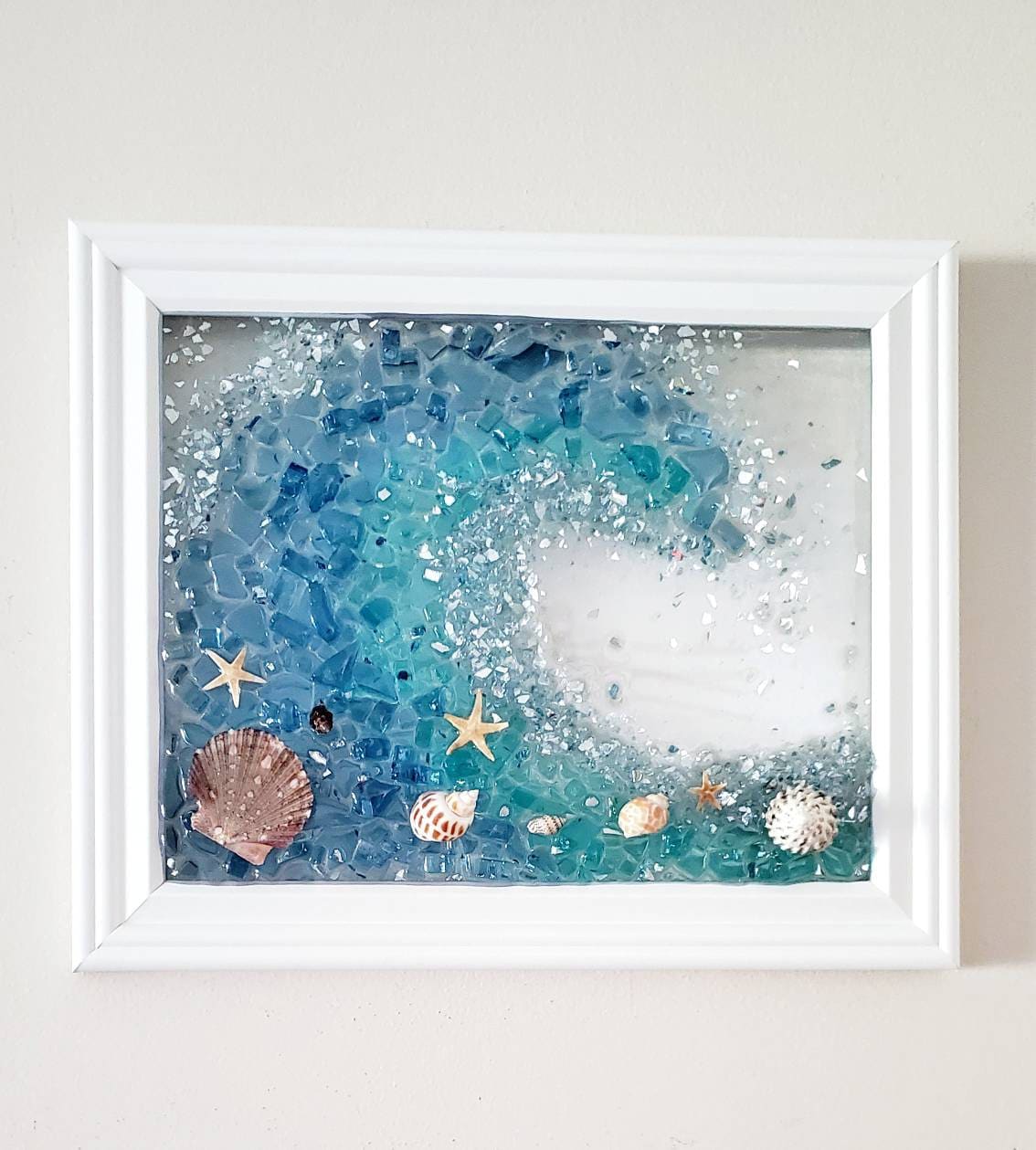 Kit Do It Yourself DIY Resin Art Kit Sea Glass Picture Etsy