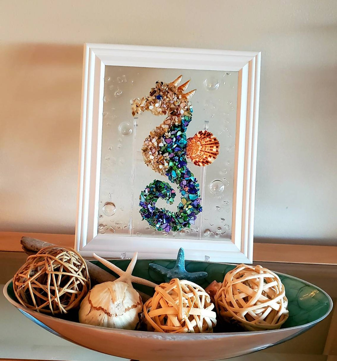 DIY resin art kit sea glass picture shell art crafting Etsy