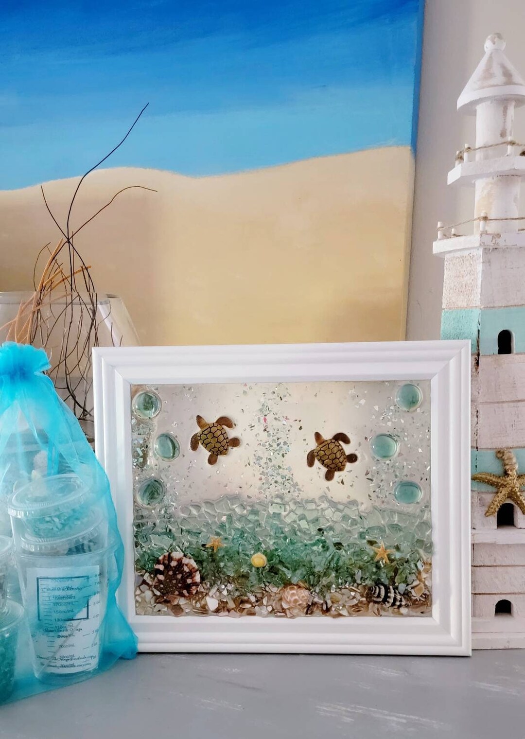 DIY Art Resin Seascape Kit: Surprise Colors Shop choice!