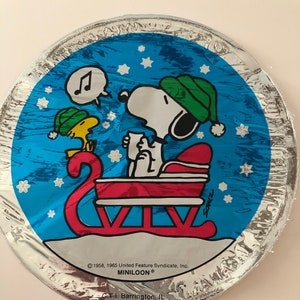 Palloncino snoopy e Woodstock da 9" (deve essere SIGILLATO TERMICAMENTE) Riempimento dell'aria solo palloncino con bastone e tazza in palloncino da 12", regalo in mongolfiera, favore della festa