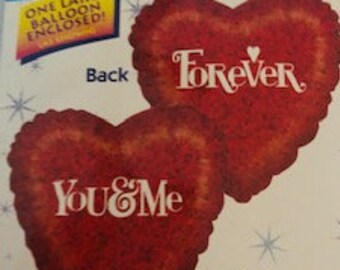 Love Balloon 18" You & Me Forever, Heart Shaped 18"Balloon