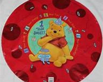 Winnie the Pooh Balloon 18" 1 Year Sweet  Pooh Balloon Bouquet, Pooh Balloon Centerpiece, Winnie the Pooh Decorati
