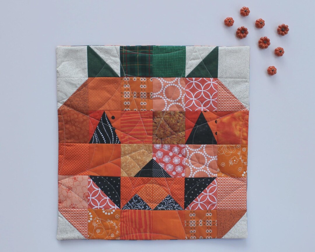 Scrappy Pumpkin Mini Quilt Pattern – Digital Download - Etsy