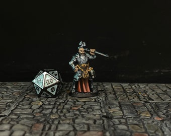 Paladín / Clérigo / Guerrero - Miniatura pintada - D&D - Frostgrave - Pathfinder - RPG