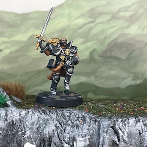 Knight, Paladin, Cleric - Painted miniature - D&D - Frostgrave - Pathfinder - RPG