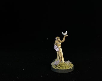 Female Druid, Bard, Sorcerer, Wizard, Monk, Zodiac Virgo [Metal] - Painted miniature - D&D - Frostgrave - Pathfinder - RPG