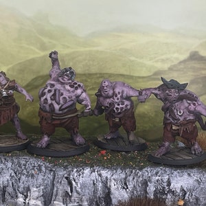 4x Sea Zombies, Bloated Zombies [Quickpaint] - Painted miniature - D&D - Frostgrave - Pathfinder - RPG