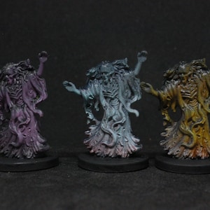 3x Ghosts - Painted miniature - D&D - Frostgrave - Pathfinder - RPG