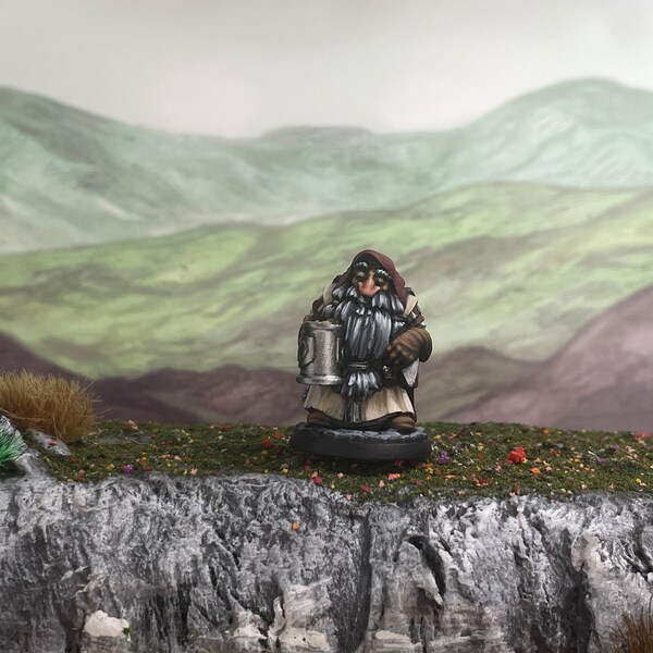 Drunken Dwarf, Bar Patron, Dwarf Monk, Dwarf rogue, Dwarf fighter, Dwarf Sorcerer - Painted miniature - D&D - Frostgrave - Pathfinder - RPG