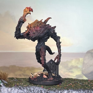 Bloodborne silverbeast, aberration, monstrosity, dungeon dweller - Painted miniature - D&D - Frostgrave - Pathfinder - RPG